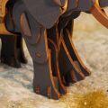 RoboTime 3D wooden puzzle Fighting Elephant